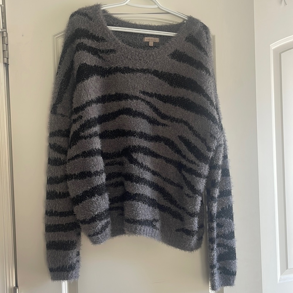 Zebra print sweater